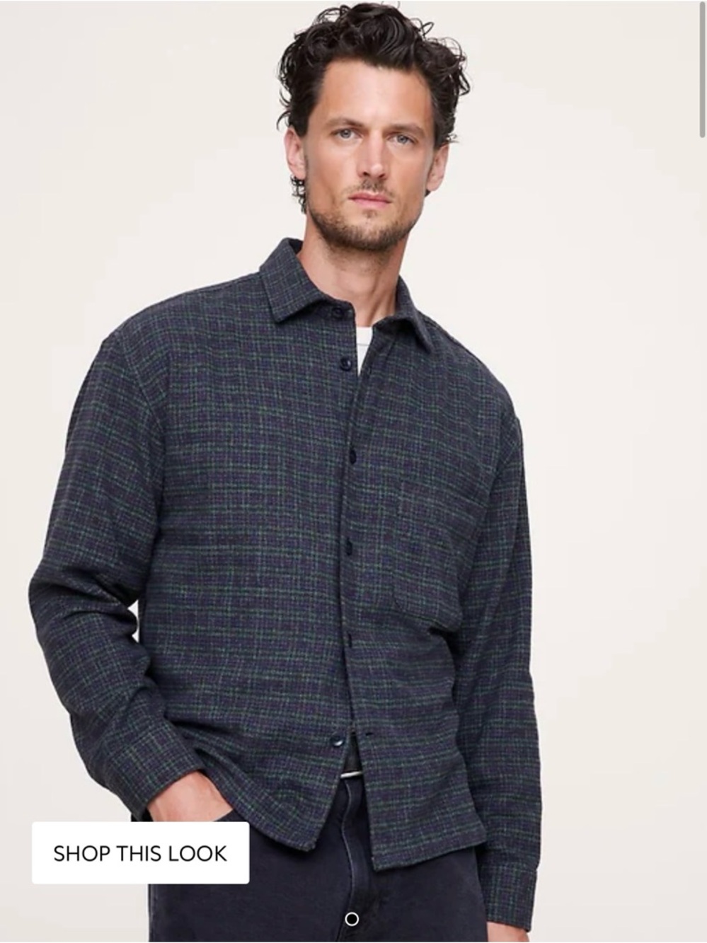 Relaxed-Fit Flannel Overshirt